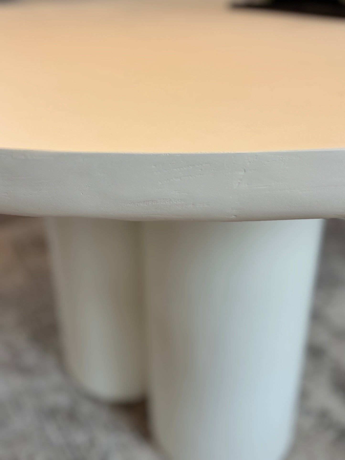 Esstisch „Sandy Beach“ – Ø 130 cm, Weiß, sofort verfügbar