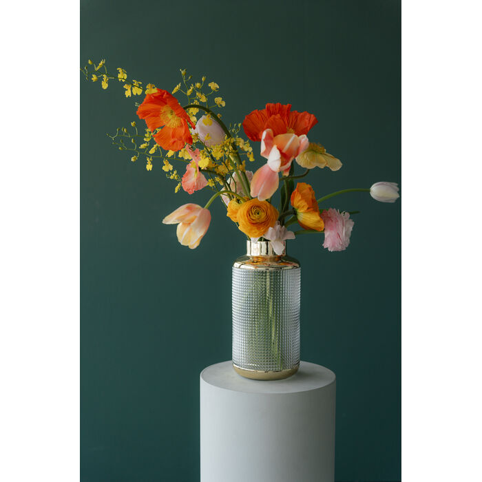 Vase "Aurora" mit Gold Details 30 cm Hoch