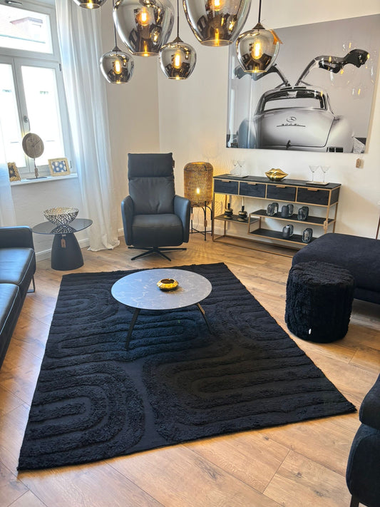 Teppich "Puffy" 160x230 cm Schwarz