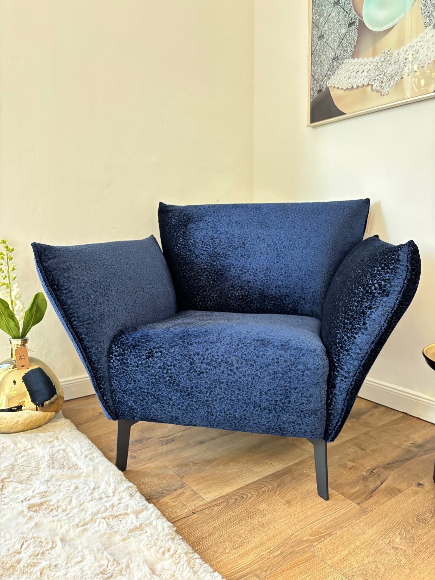 Sessel „Royal Leo“ – Samt in Leo-Optik, Made in Germany