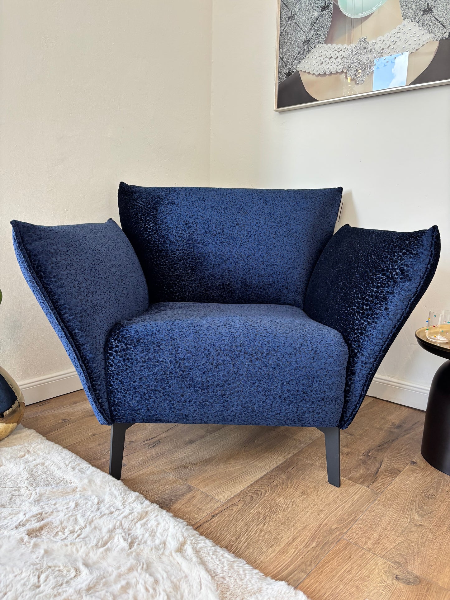 Sessel „Royal Leo“ – Samt in Leo-Optik, Made in Germany