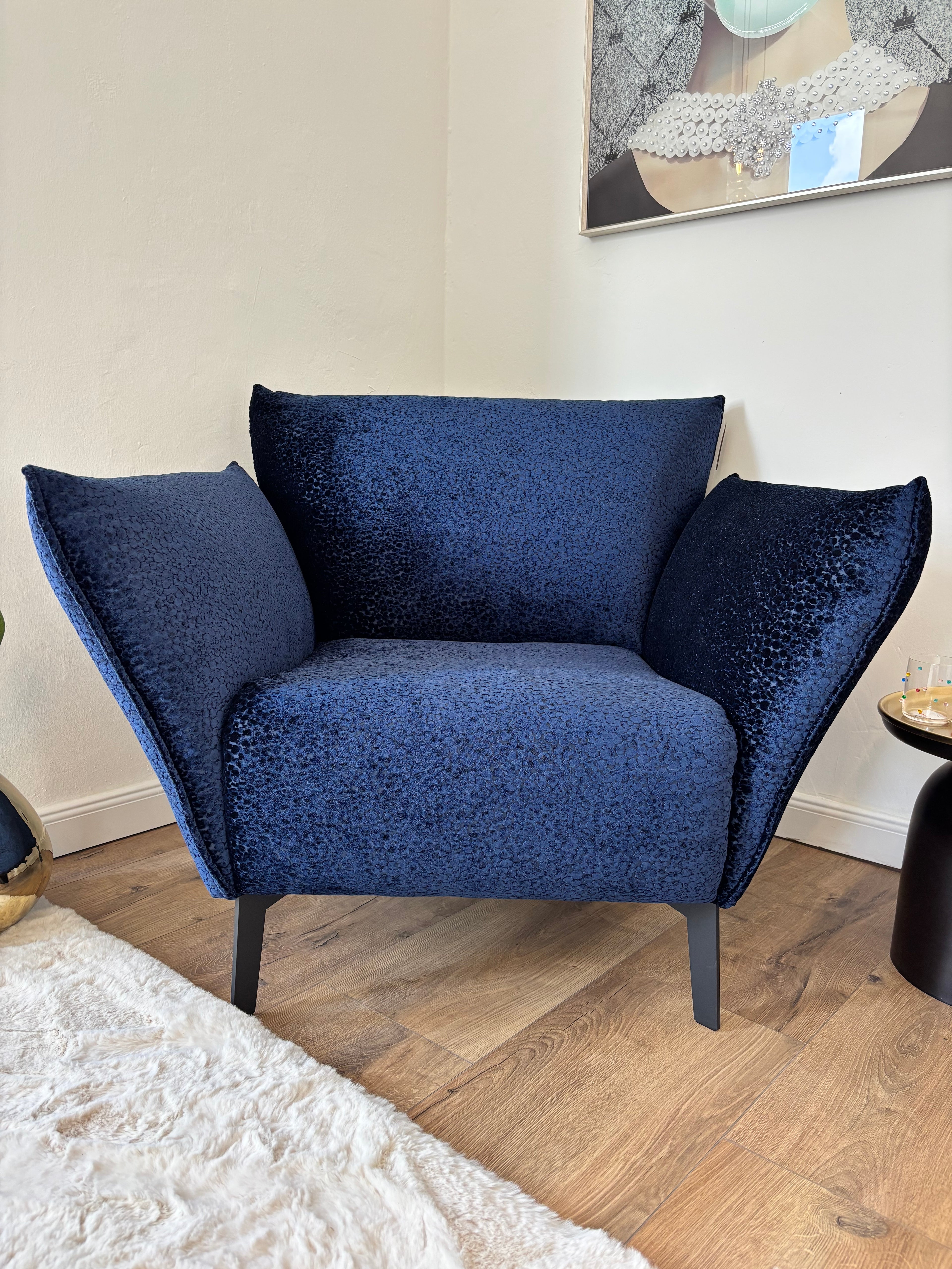 Sessel „Royal Leo“ – Samt in Leo-Optik, Made in Germany