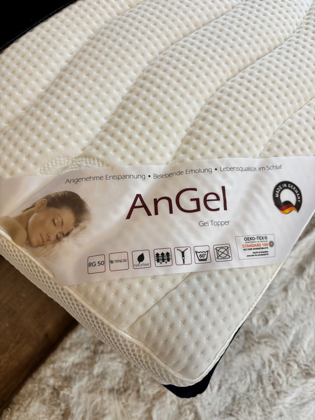 Boxspringbett in Royalblau – 180 × 200 cm, sofort verfügbar