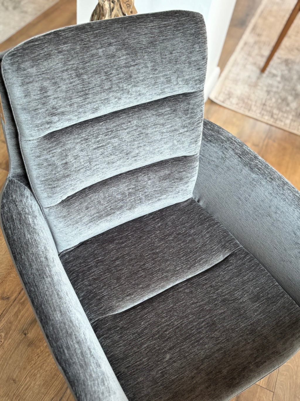 2x Drehstuhl „Cole“ mit Rückholautomatik – anthrazit, mit Armlehne