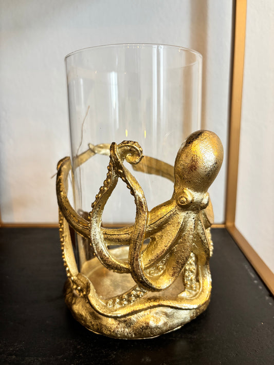 Windlicht "Golden Octopus"