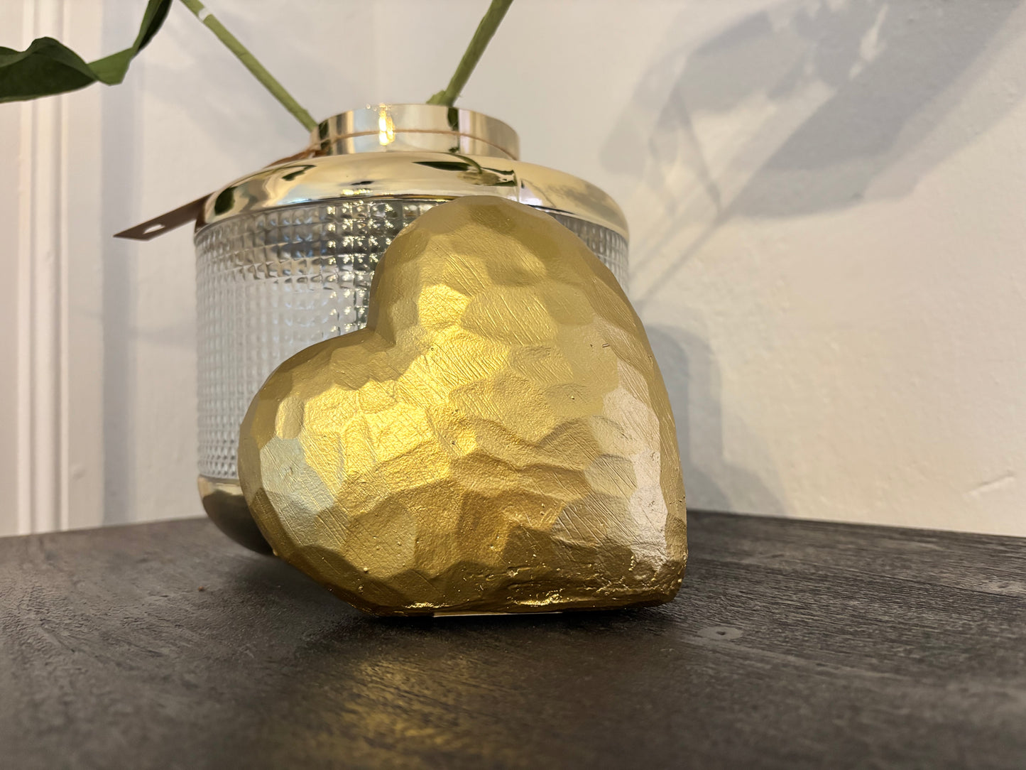 Deko-Herz "Golden Love"