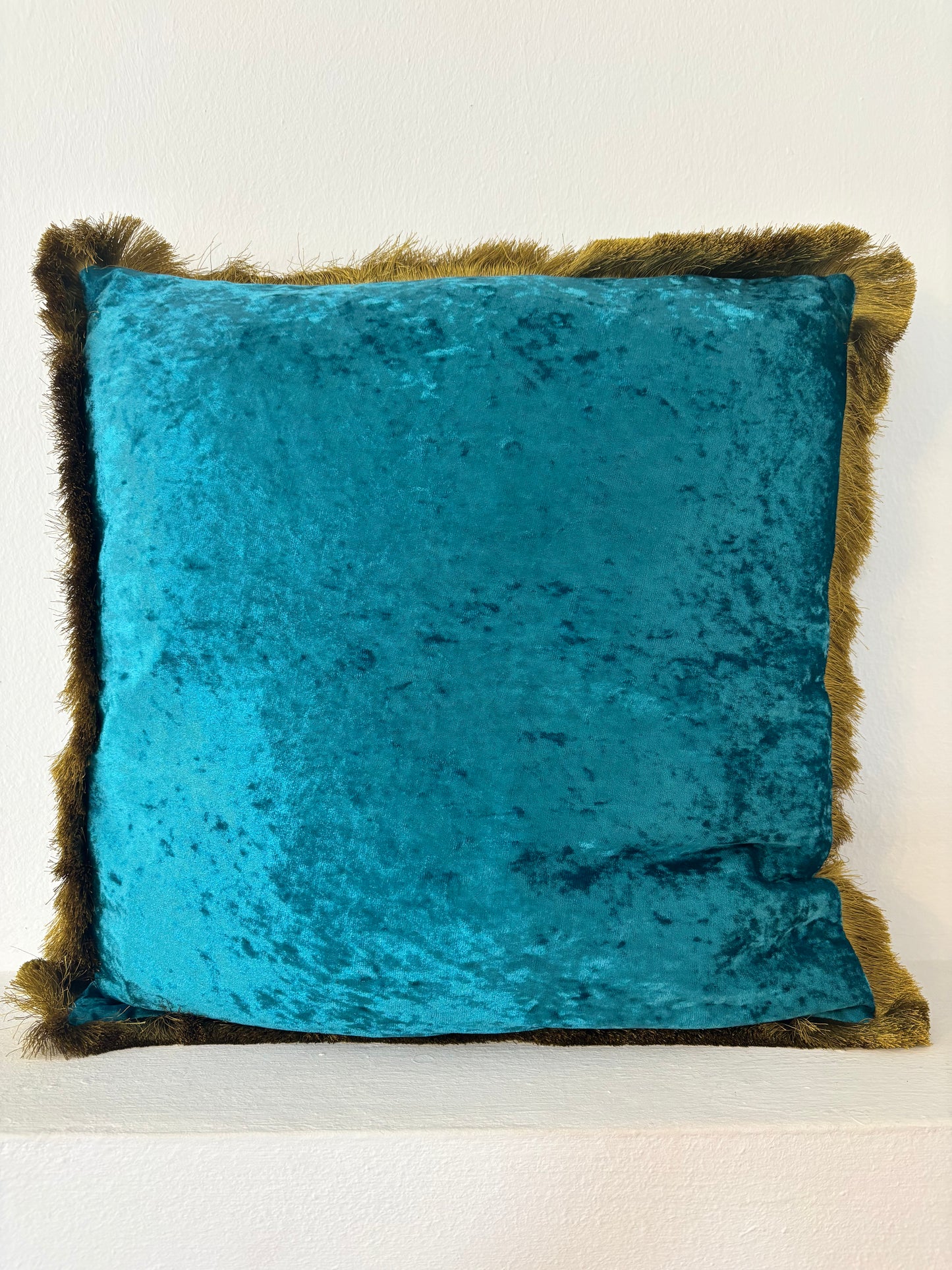 Samtkissen "Riviera" 45x45 cm Petrol