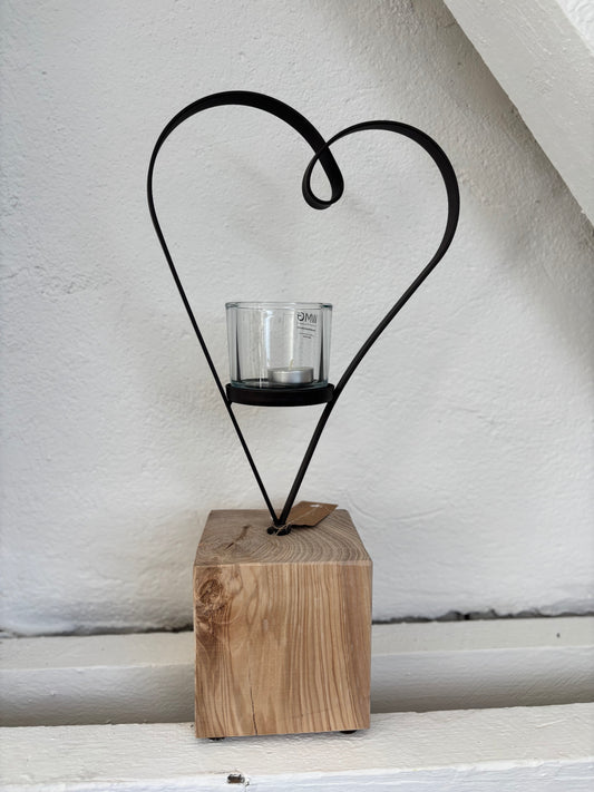 Windlicht "Amore" mit Herz Design