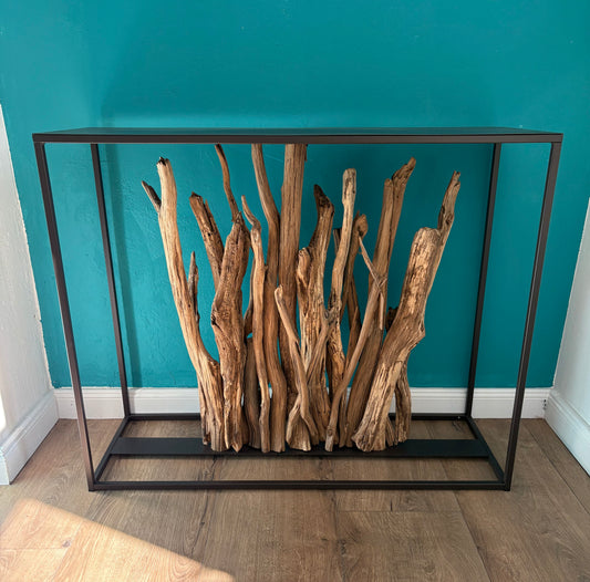 Konsole "Urban Timber" Schwarz & Eiche