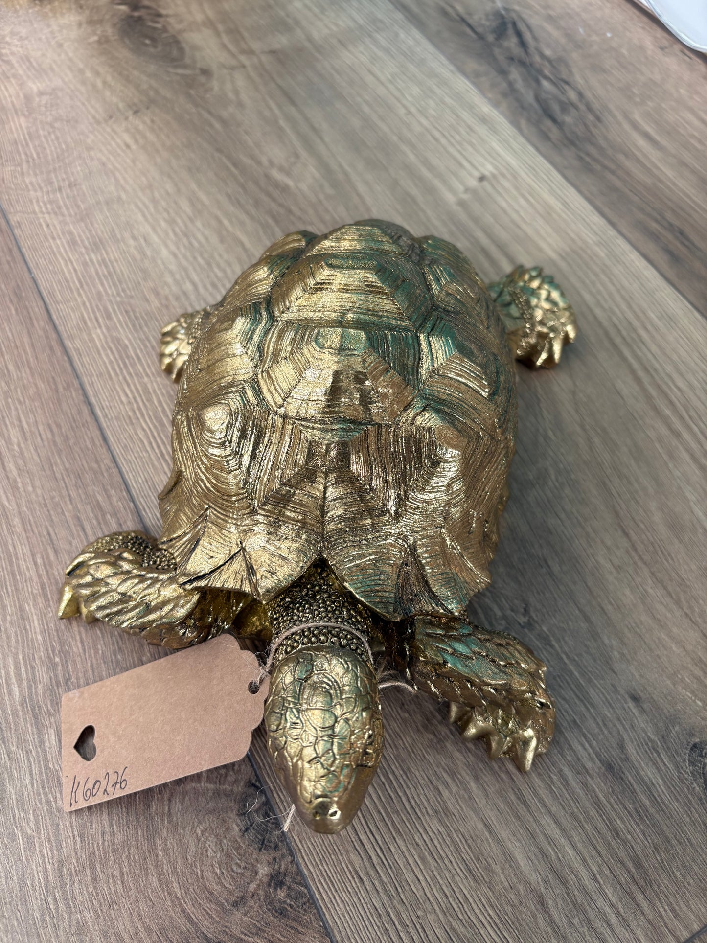 Dekofigur "Goldie Turtle" Schildkröte Gold