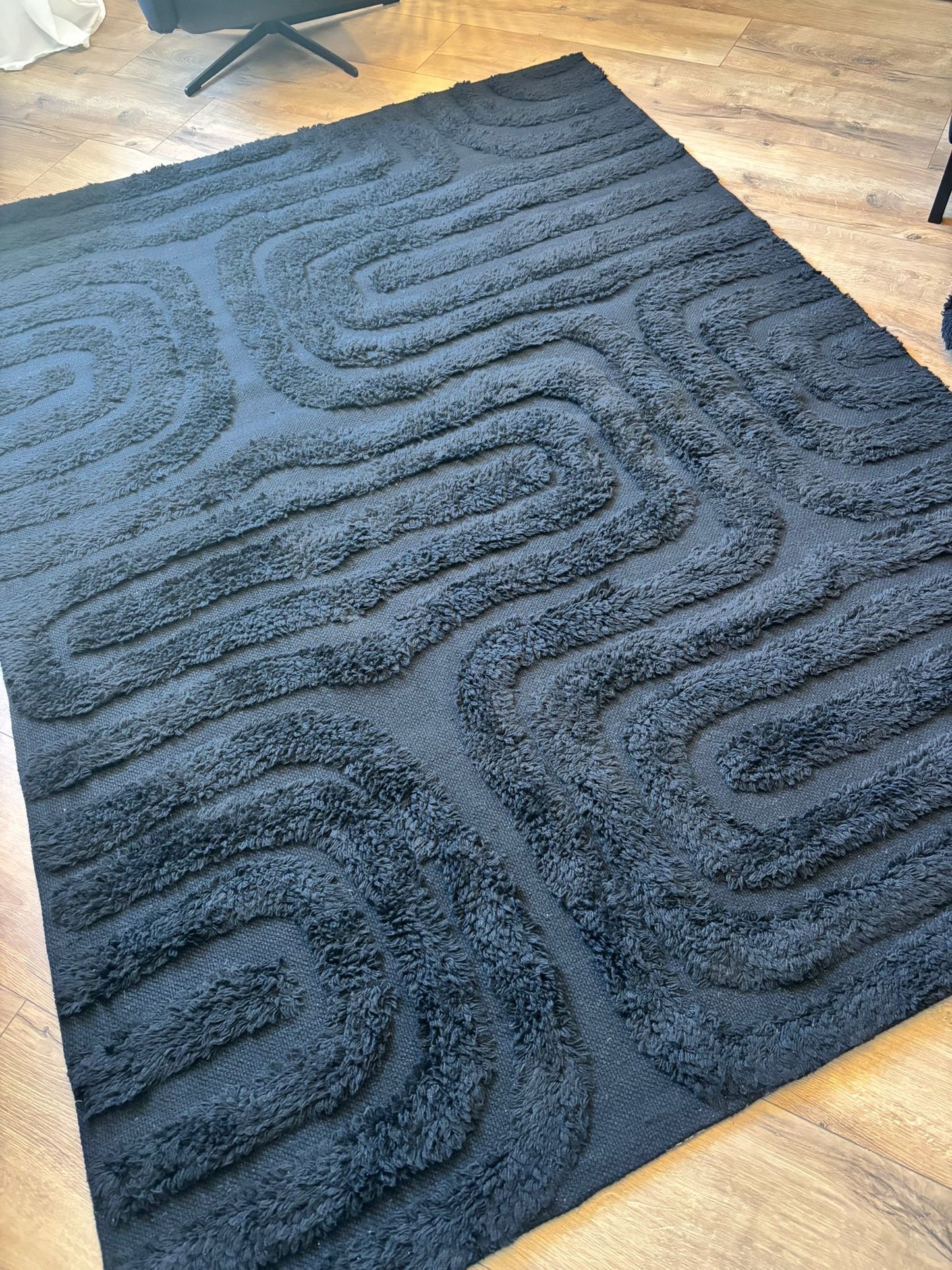 Teppich "Puffy" 160x230 cm Schwarz